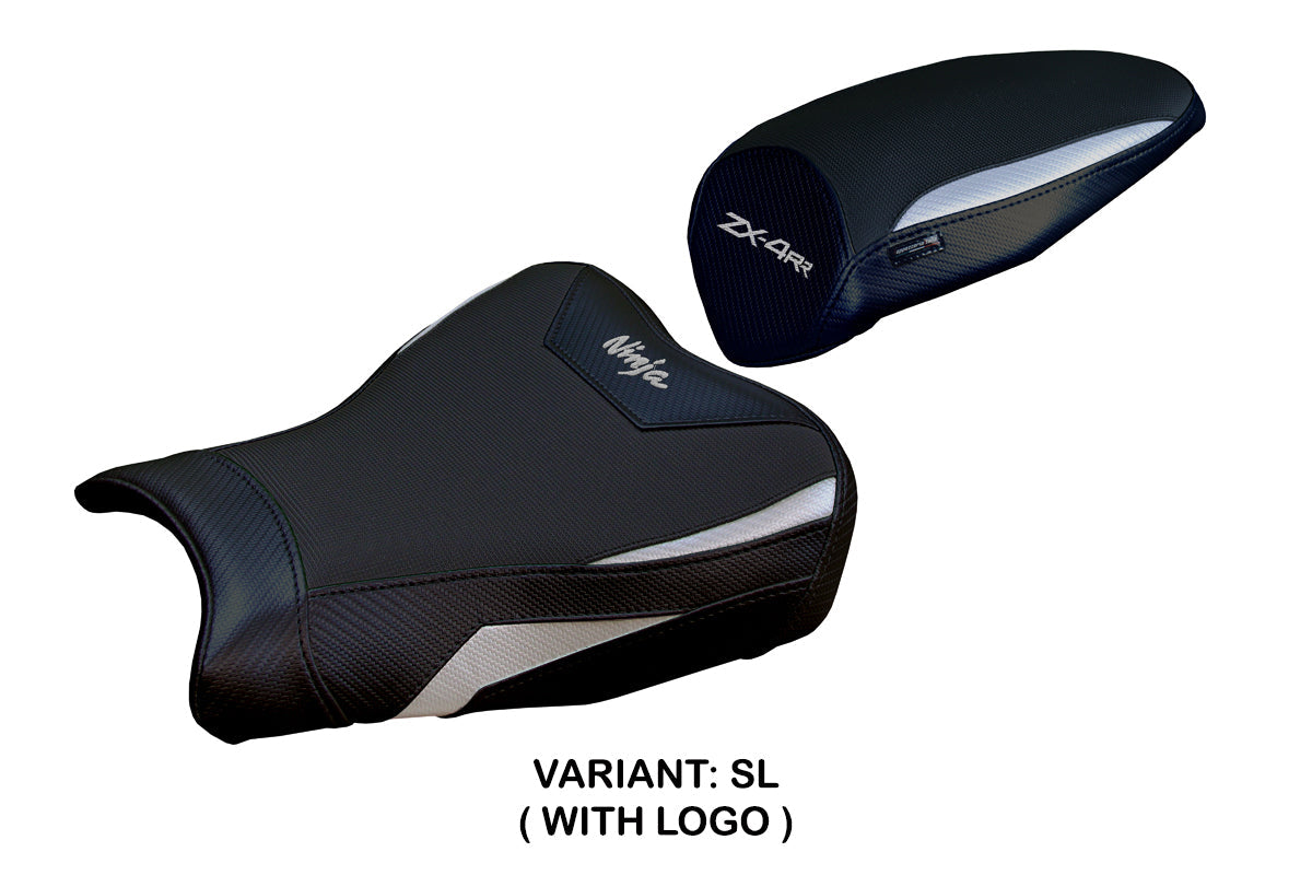Tappezzeria Italia Kawasaki ZX4RR 2023-2025 Seat Cover in Silver and Black