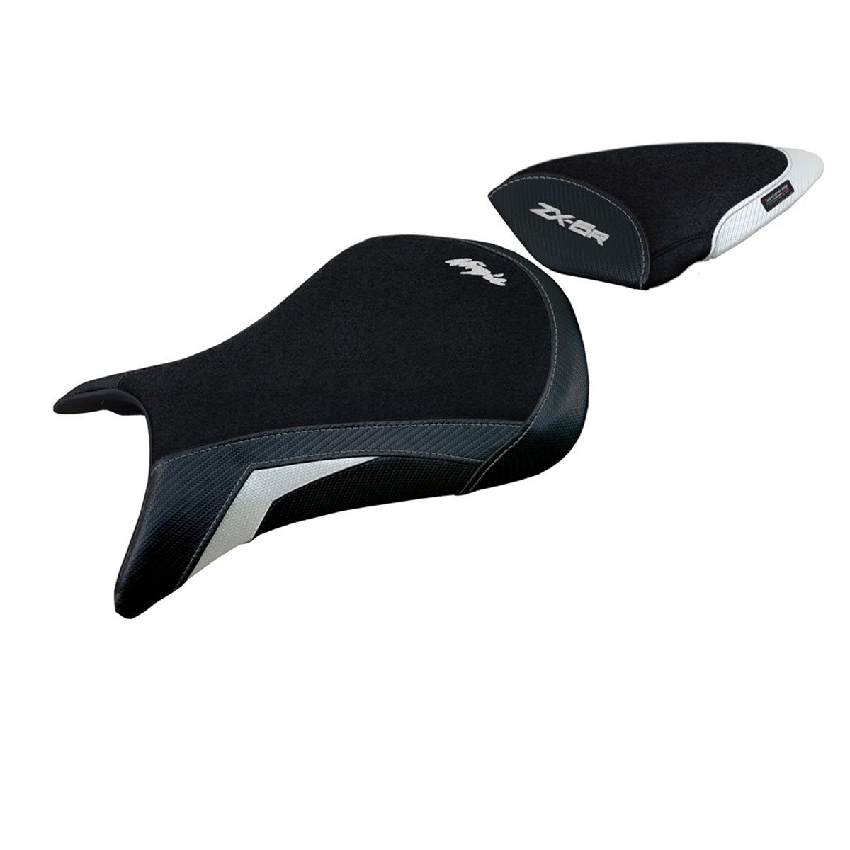 Tappezzeria Italia Kawasaki Ninja ZX6R 2007 2008 Seat Cover Ultragrip in Blue and Black