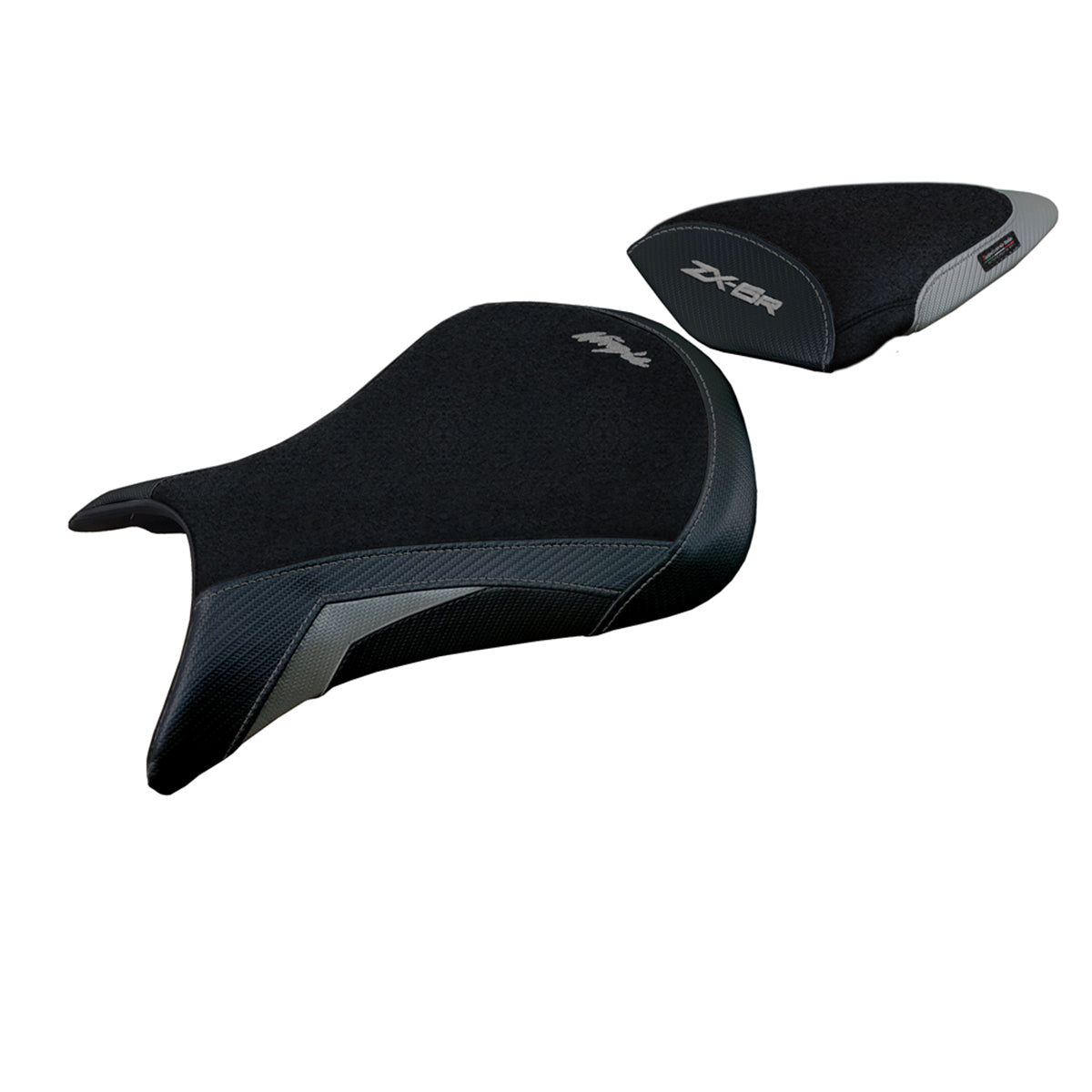 Tappezzeria Italia Kawasaki Ninja ZX6R 2007 2008 Seat Cover Ultragrip in Orange and Black