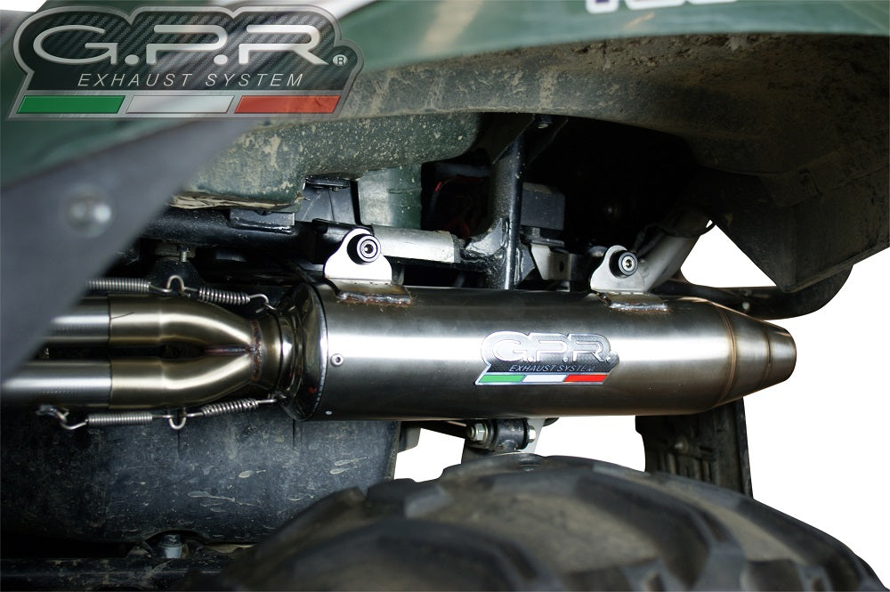 GPR Deeptone, Full System Exhaust with Removable DB Killer Kawasaki Brute Force 650 750 2005-2011 CO.ATV.44.DEATV