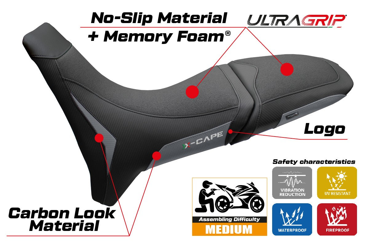 Tappezzeria Italia Moto Morini X Cape 650 700 2021-2025 Seat Cover Comfort Grip Grey