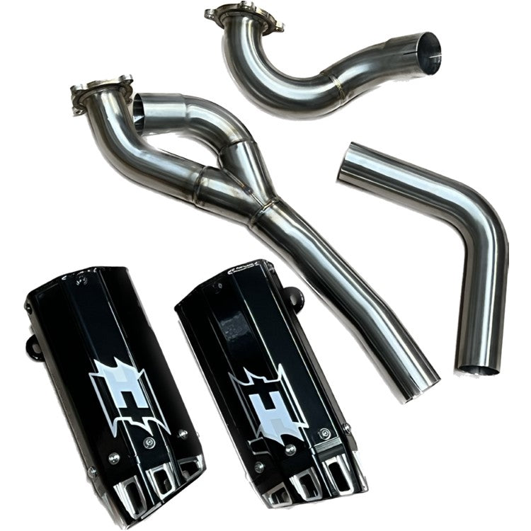 Empire Industries NEW GEN II Dual slip on exhaust for 2012-2024 CAN-AM Outlander  EMP-OUT-DSLP-G2