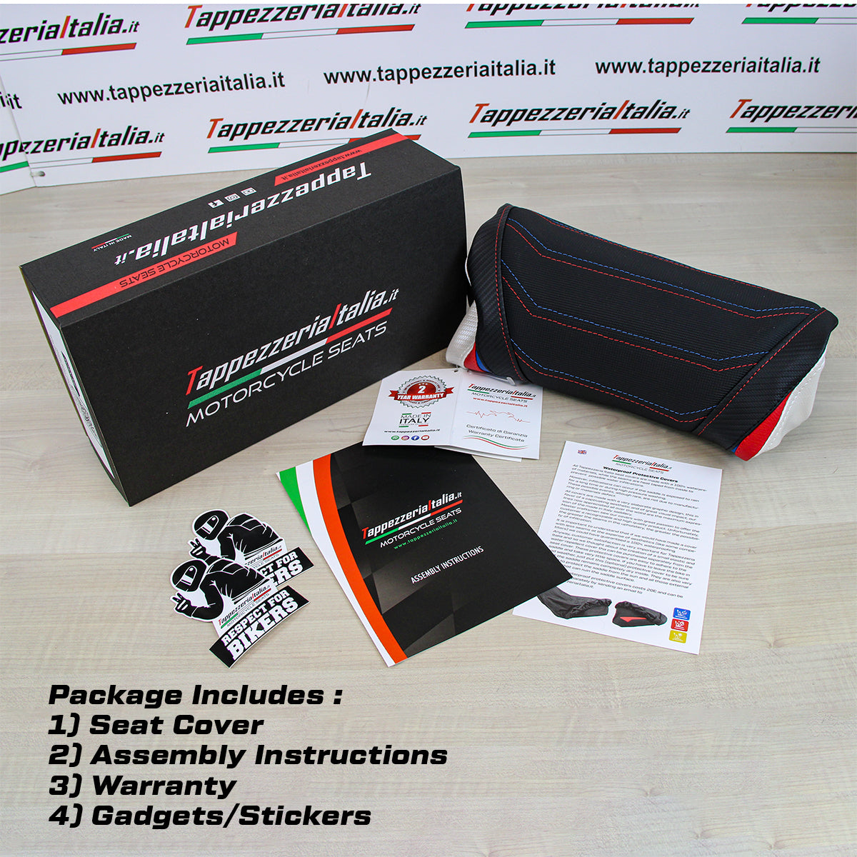 Tappezzeria Italia  Kawasaki Ninja ZX6R 2019-2025 Seat Cover Comfort in Black KWZX619A-1BL-1