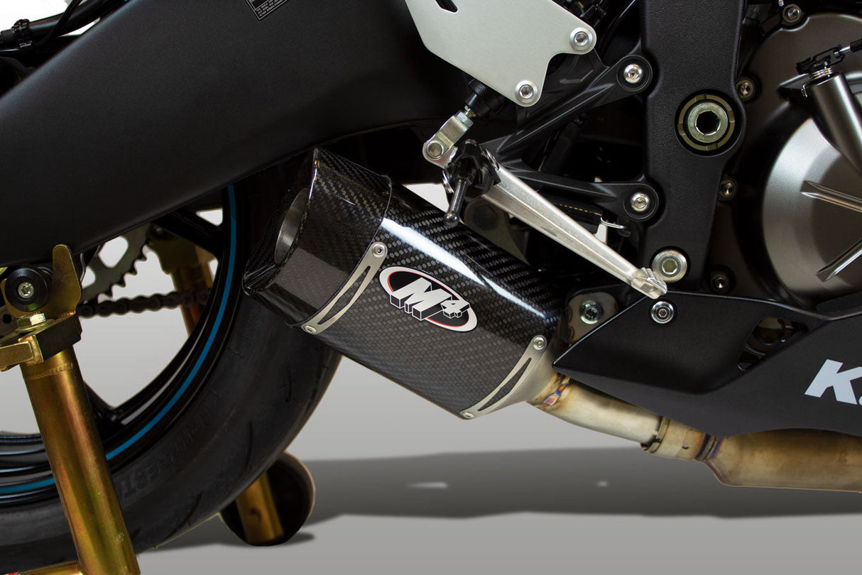 M4 Exhaust Carbon Fiber Street Slayer Slip On 2009 - 2025 2026 ZX6R KA6914