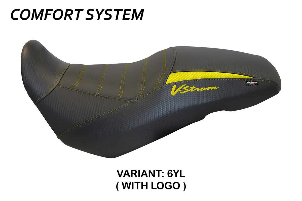 Tappezzeria Italia Suzuki VStrom 650 2017-2024 Seat Cover Comfort in Yellow