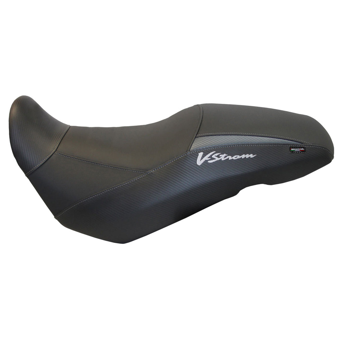 Tappezzeria Italia Suzuki VStrom 650 2017-2024 Seat Cover in Grey and Black
