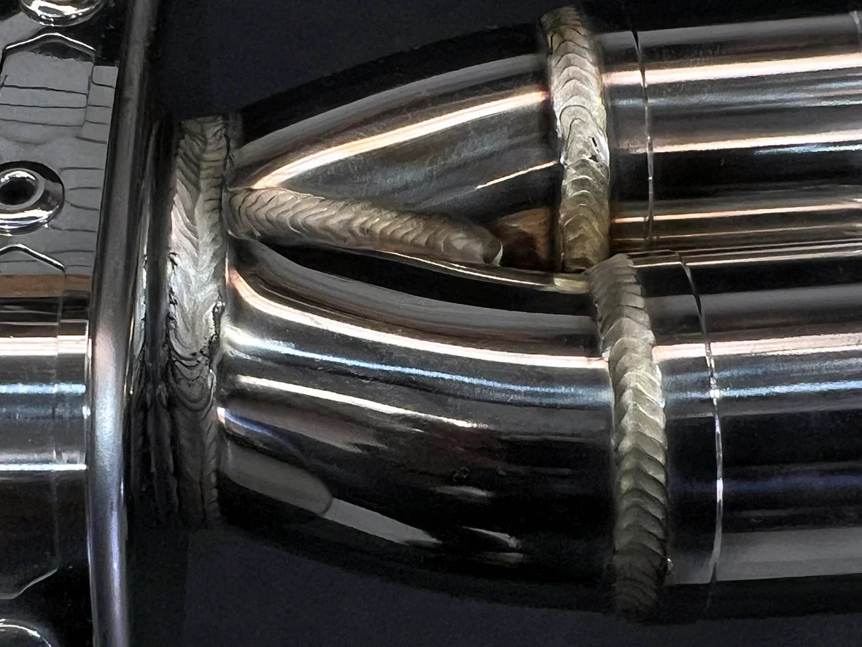 Vandemon CFMOTO single-sided swingarm 450SR-S 2023-2024 Stainless Steel / Titanium High Mount Exhaust System CFMOTO450SRSHMEXHC VA-8