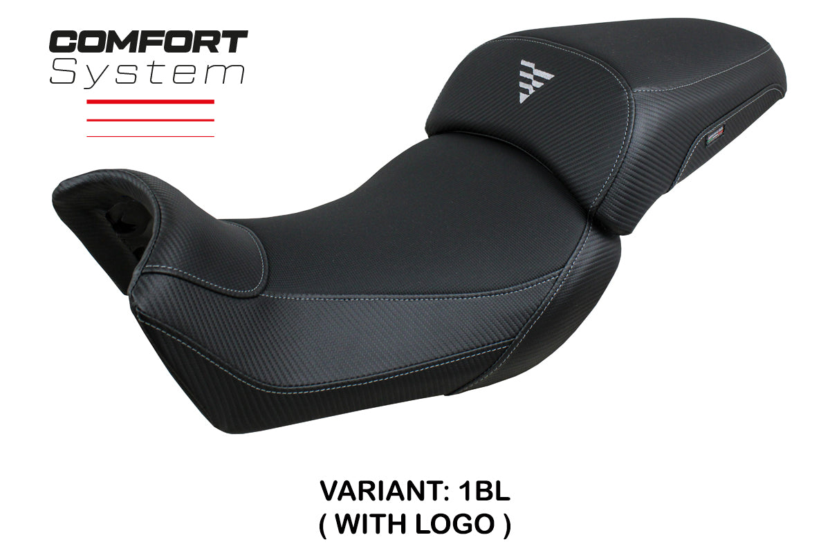Tappezzeria Italia Voge Valico 650 DS 2021-2024 Seat Cover Comfort in Black