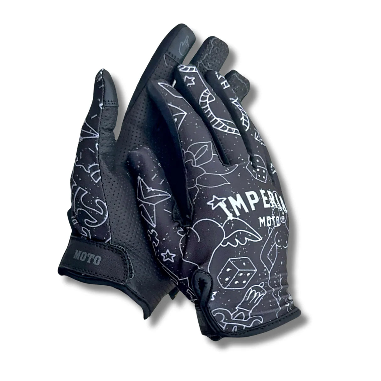 IN STOCK IMPERIAL MOTO Vapor MX Gloves - BLACK - XL