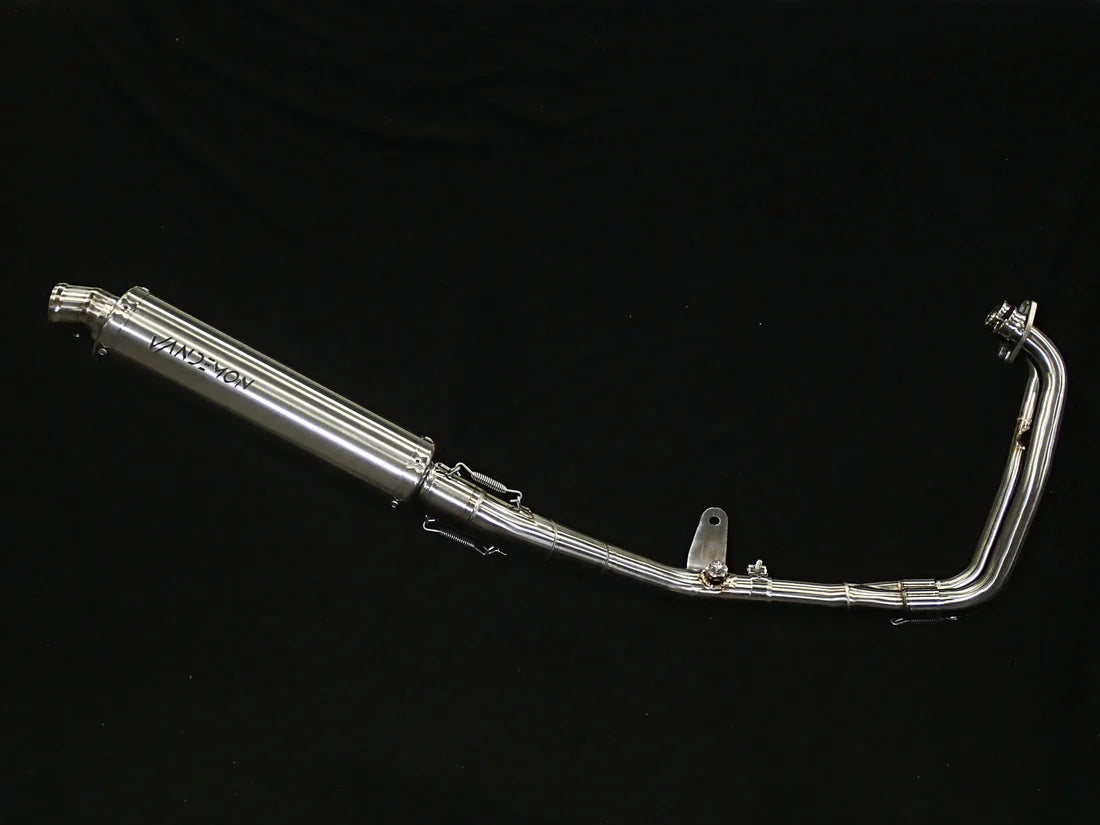 Vandemon  Yamaha YZF-R3 MT-03 YZF-R25 Vandemon Stainless Steel Headers, Titanium Muffler YAMAR300EXHSSBRA VA-83
