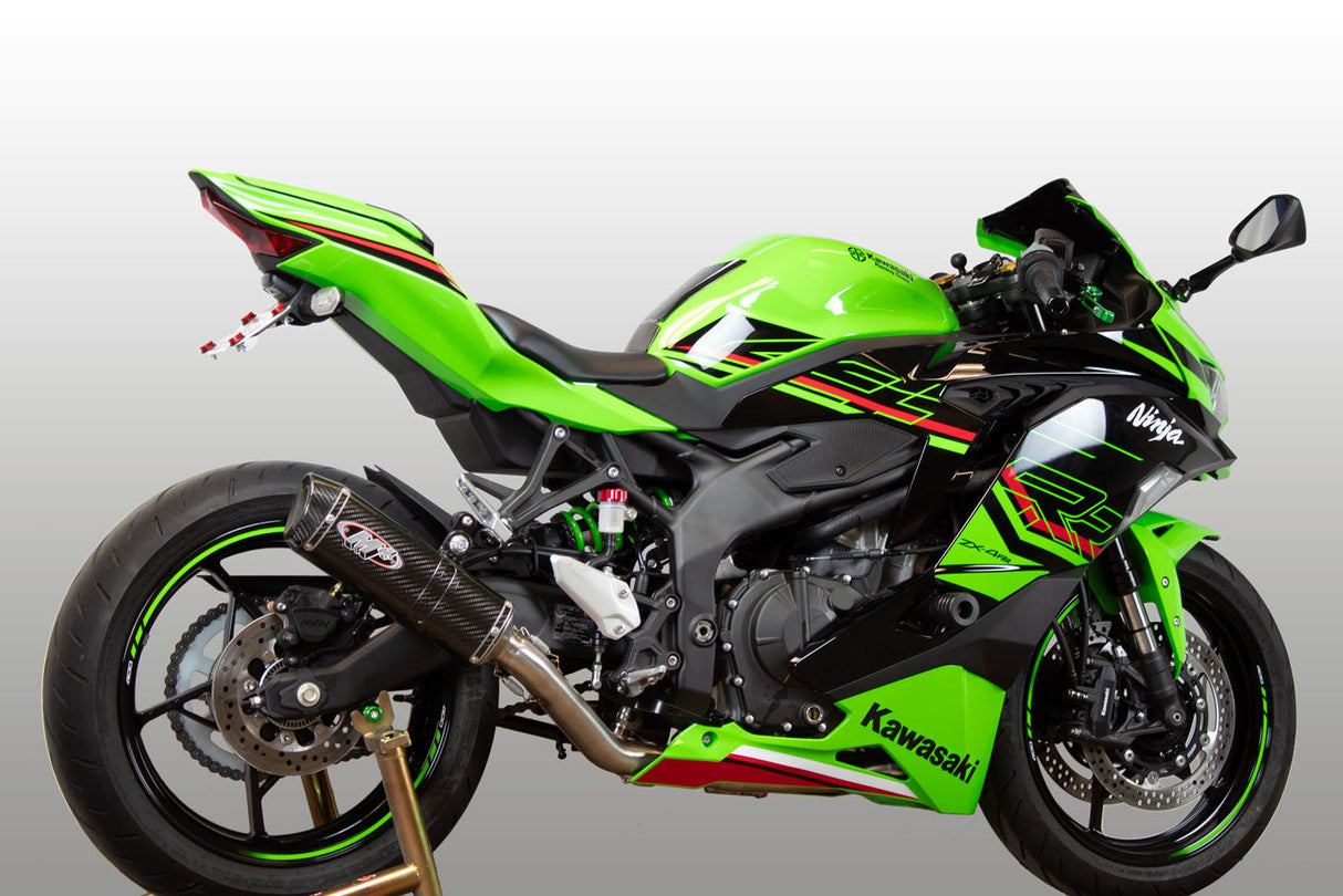 M4  stainless steel full system with carbon fiber X96 canister 2023- 2025 Kawasaki ZX-4RR KA4424