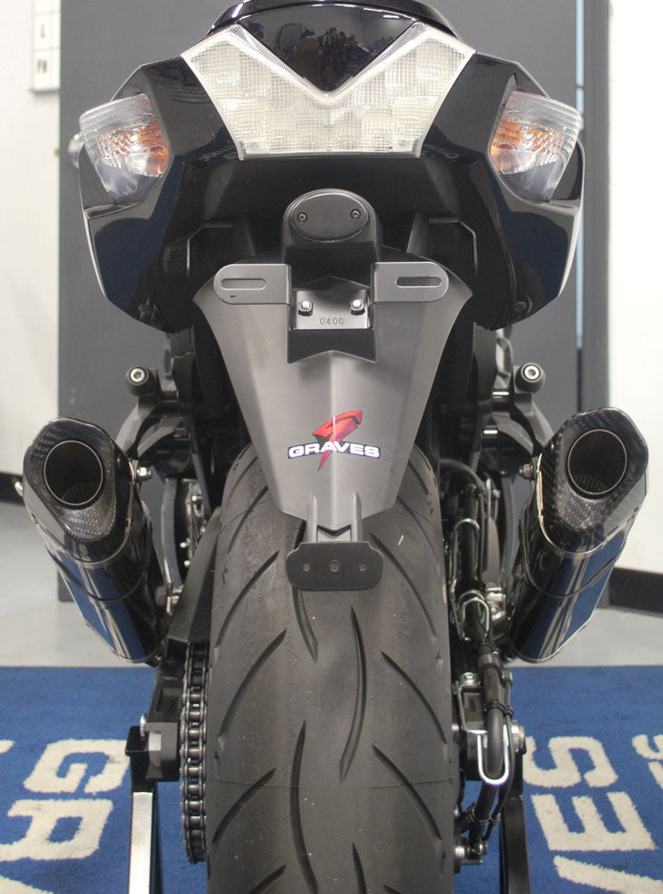 Graves motorsports carbon fiber cat back slip-on exhaust ZX14R 12-25 EXK-13ZX14-CBSC