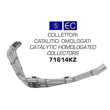71614KZ  Arrow Catalytic Homologated Collector for Honda CB650F/CBR650F 14-18