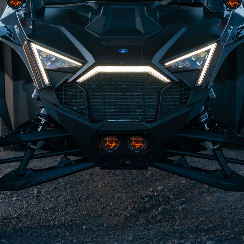 Rigid Industries 2017+ Polaris Pro R/Turbo R Revolve Amber PRO Grille Light Kit 41651