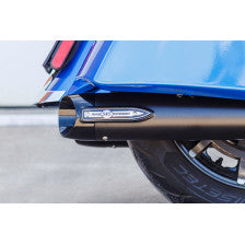 S&S CYCLE 4" Broadhead Slip-On Mufflers Slash Cut Indian Chieftain Black 550-1075