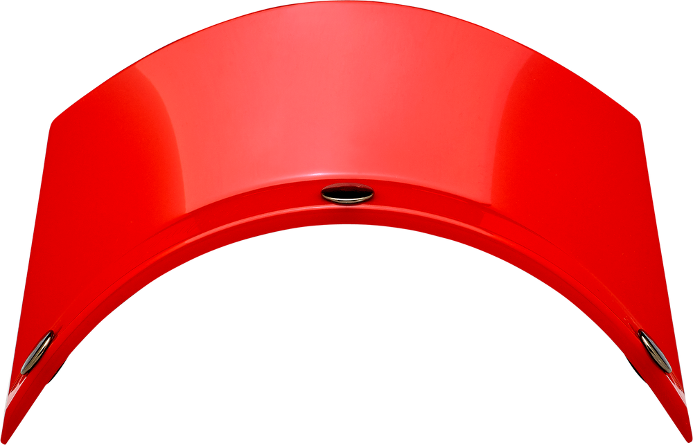 BILTWELL Moto 3-Snap Visor - Red 2002-563
