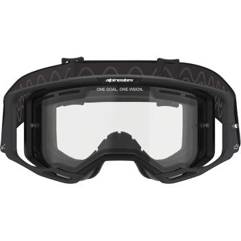 ALPINESTARS GOGGLES Vision 8 Goggle - Corp - Black - Clear 5100825-1425