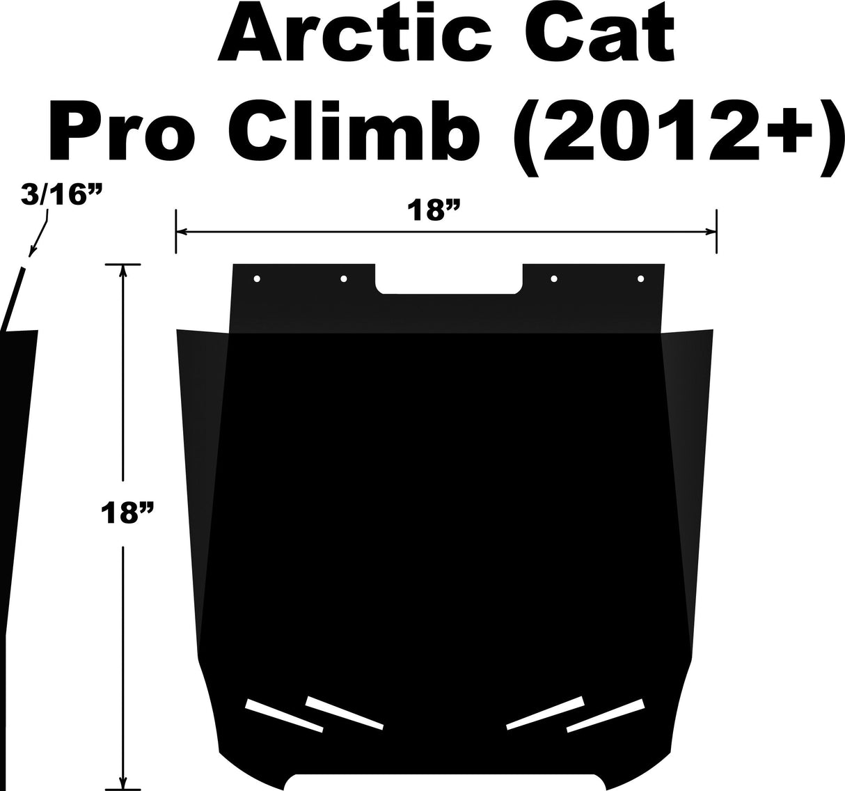 PDPSnowflap Arctic Cat Proclimb/M/Hcr 2012+SF-012PCPB