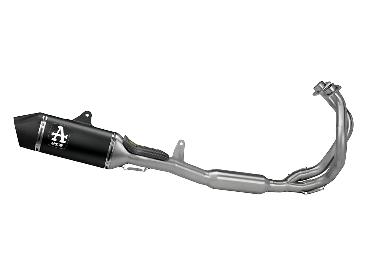 KAWASAKI Z650 / NINJA 650 / VERSYS 650 E5+ 2025 FULL SYSTEM WITH VELOCE ALUMINIUM DARK SILENCER - 77501VAN