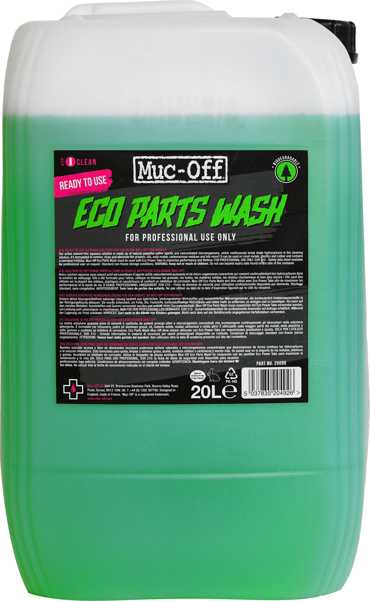 MUC-OFFEco Parts Washer Refill Fluid 20 Liter20090US