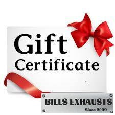 Bills Exhausts Gift Card