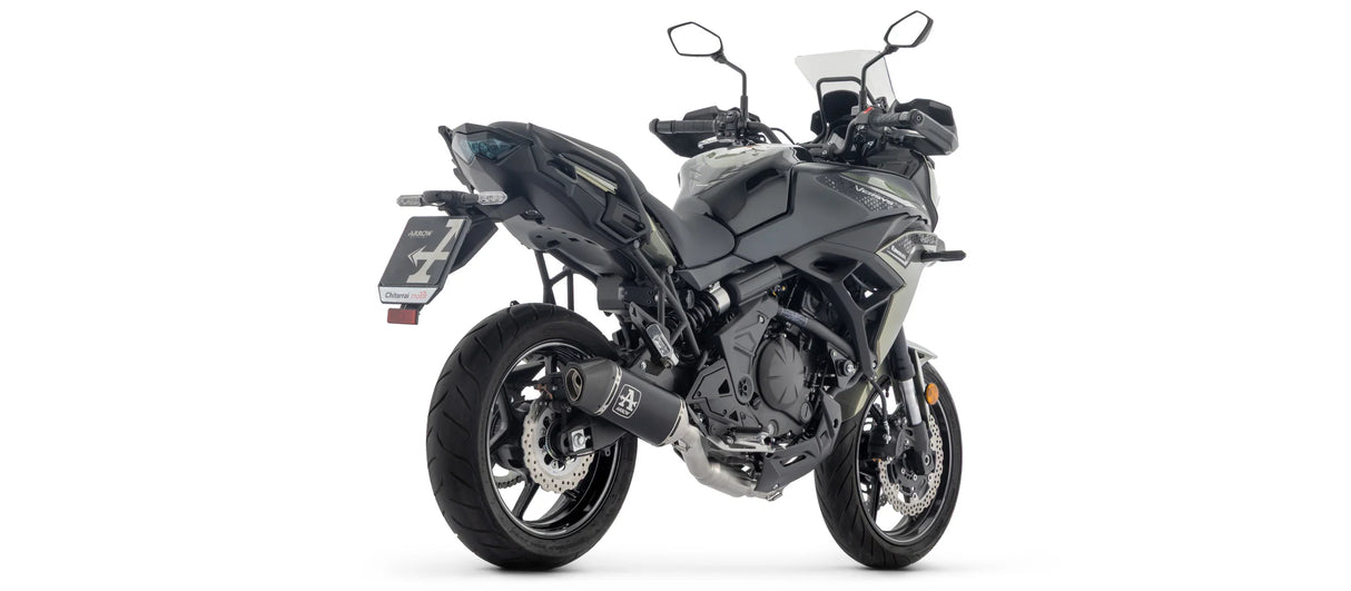 KAWASAKI Z650 / NINJA 650 / VERSYS 650 E5+ 2025 FULL SYSTEM WITH VELOCE ALUMINIUM DARK SILENCER - 77501VAN