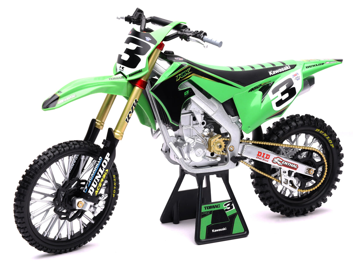 NEW-RAY1:6 Scale Factory Kawasaki Eli Tomac #3 Bonus #1 Sticker49663