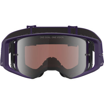 ALPINESTARS GOGGLES Supertech Goggle - Hunta 96 XXV - Purple/White - Silver Mirror Lens 5101226-3168