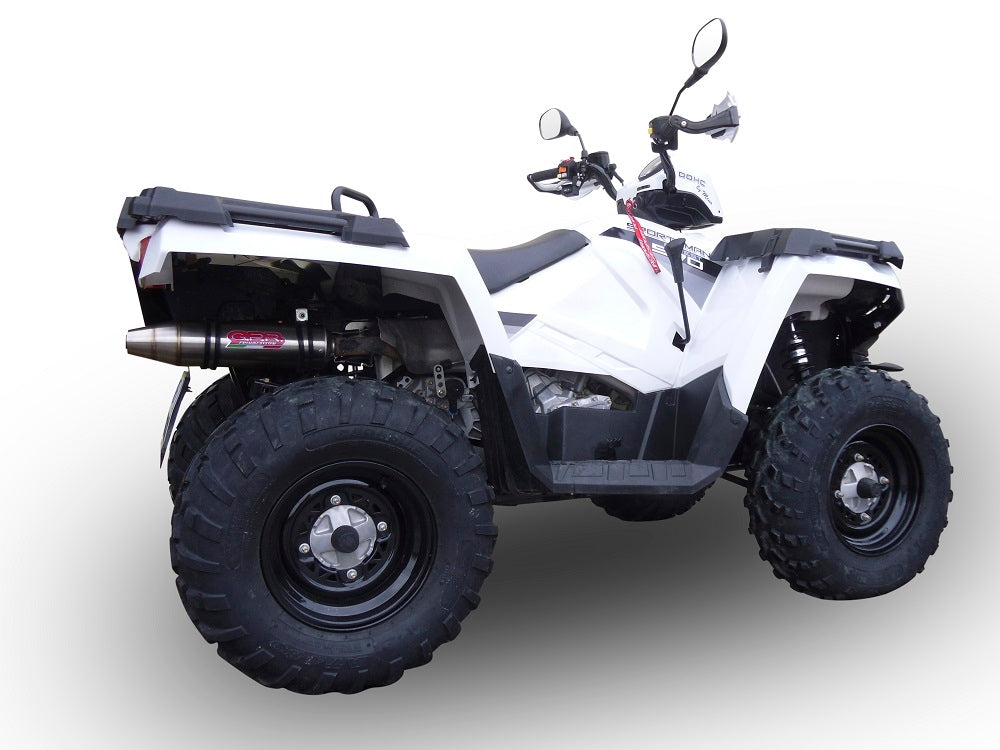 GPR Deeptone, Slip-on Exhaust with Removable DB Killer and Link Pipe Polaris Sportsman 570 2014-2024 ATV.38.DE