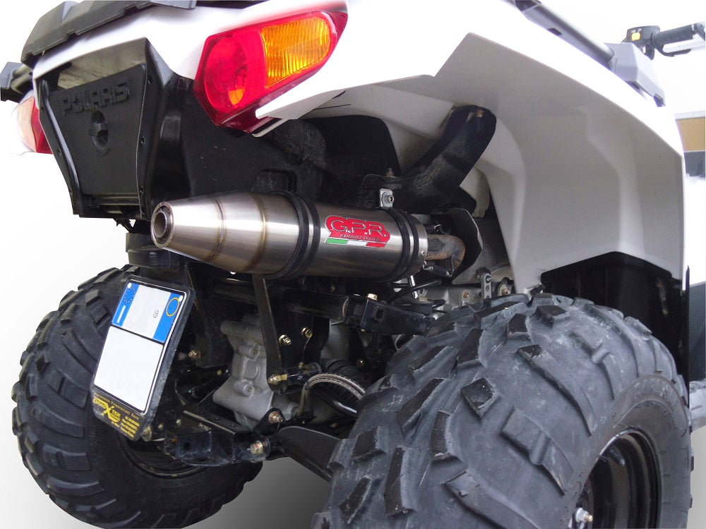 GPR Deeptone, Slip-on Exhaust with Removable DB Killer and Link Pipe Polaris Sportsman 570 2014-2024 ATV.38.DE
