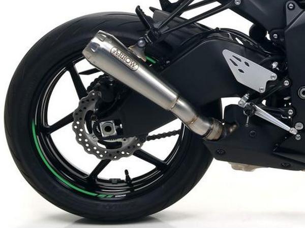 R Arrow Pro-Race Slip-on Exhaust Titanium for Kawasaki ZX-6R