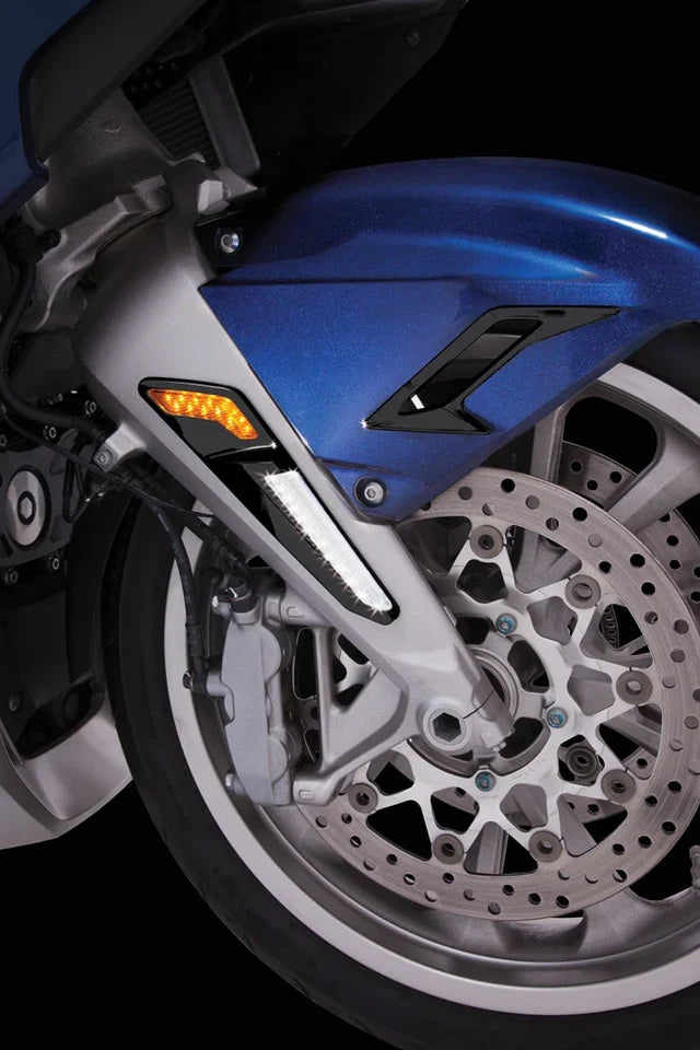 Goldstrike Fork Mounted Driving Lights For Gold Wing 18-Up Black 48120