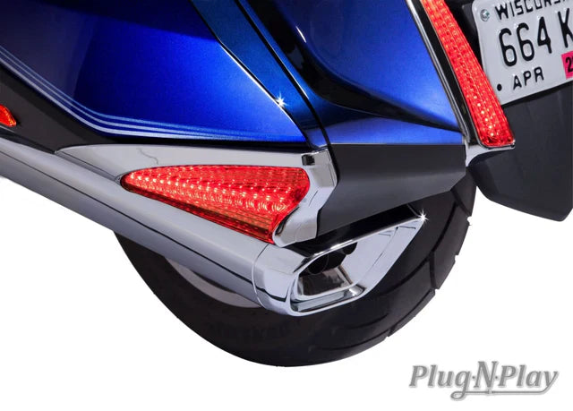 Goldstrike Led Saddlebag Lights For Gold Wing 18-Up Black 40037