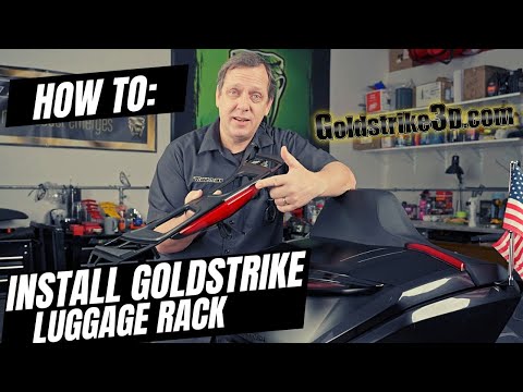 Goldstrike Luggage Rack With Lightstrike For 21-Up Gold Wing Black 28221