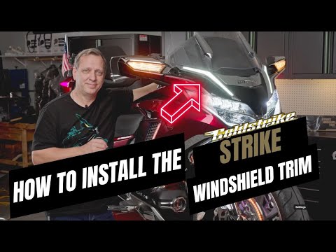 Goldstrike Strike Windshield Trim For Gold Wing, Black 18051