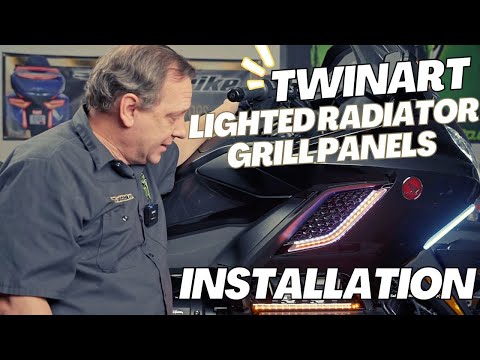 Goldstrike Twinart Lighted Radiator Grill Panels 18-Up Black 48321