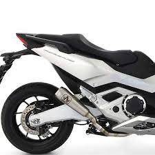 73518PRN  Arrow Pro-Race Slip-on Exhaust, Nichrome Dark for Honda Forza 750 2021-2024