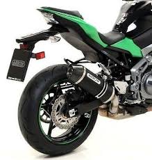 71856AKN  Arrow Race-Tech Slip-on Exhaust, Aluminum Dark for Kawasaki Z900 17-24