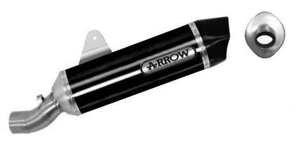 71805AKN Arrow  Maxi Race-Tech Exhaust, Aluminum Dark for BMW R1200GS / Adventure (2013-) & R1250GS