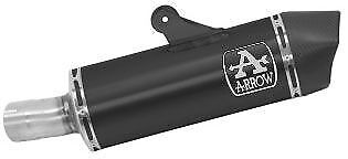 71925AKN  Arrow Maxi Race-Tech Slip-on Exhaust, Aluminum Dark for BMW R1250R/RS 19-20