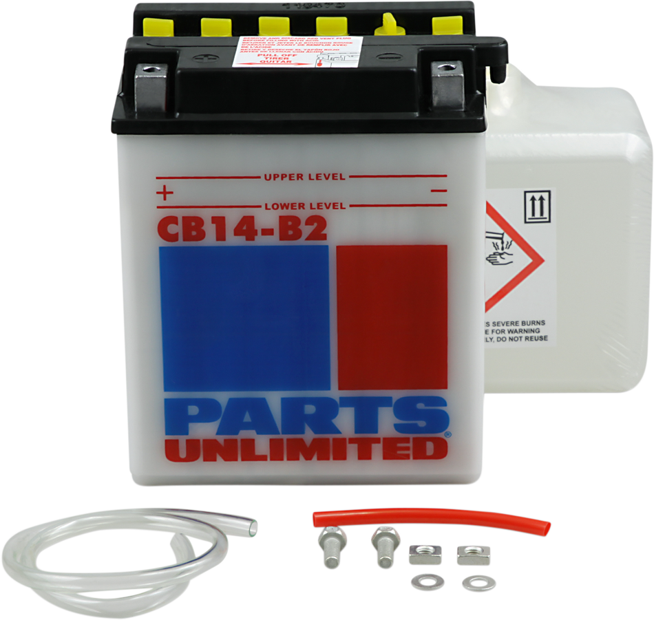 Parts Unlimited Battery - Yb14-B2 Cb14-B2-Fp