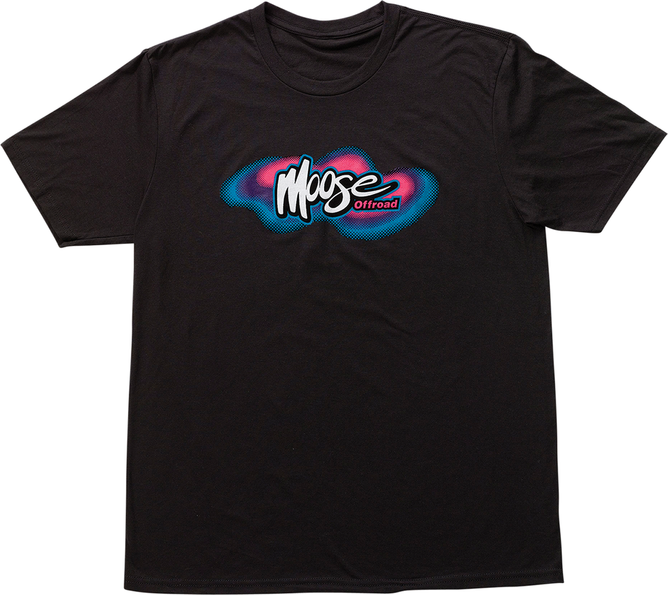 MOOSE RACING Retro Moose T-Shirt - Black - Large 3030-21364