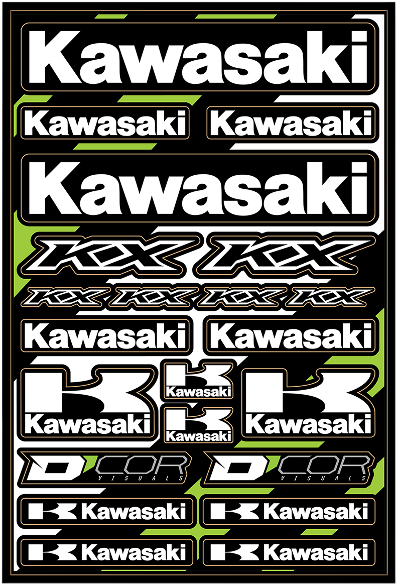 D'COR VISUALS Decal Sheet - Kawasaki Cor2 40-20-101