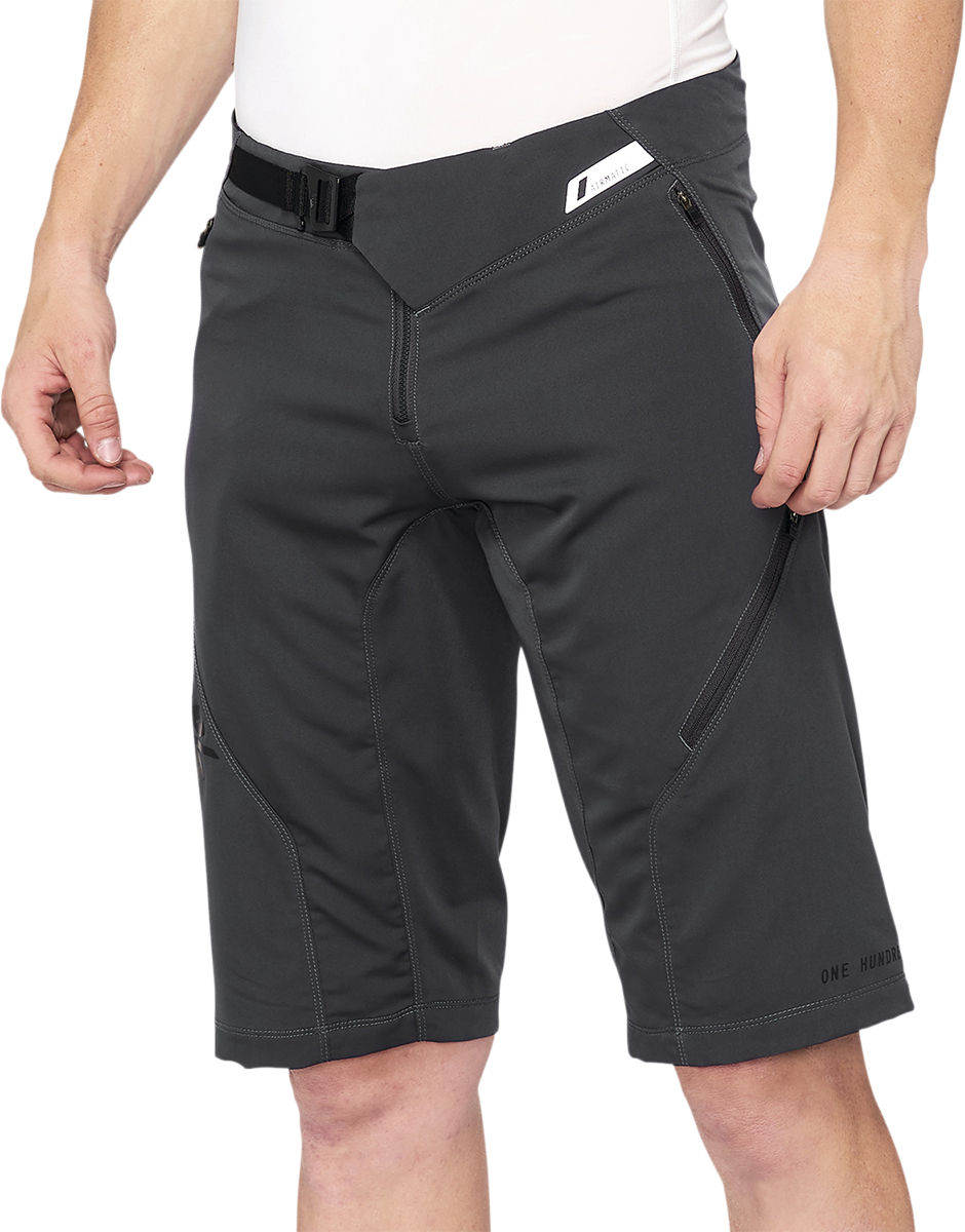 100% Airmatic Shorts - Charcoal - US 32 40021-00016