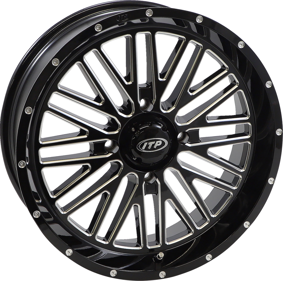 ITP Wheel - Momentum - Front/Rear - Black/Milled - 18x6.5 - 4/137 - 4+2.5 (+10 mm) 1822742731B