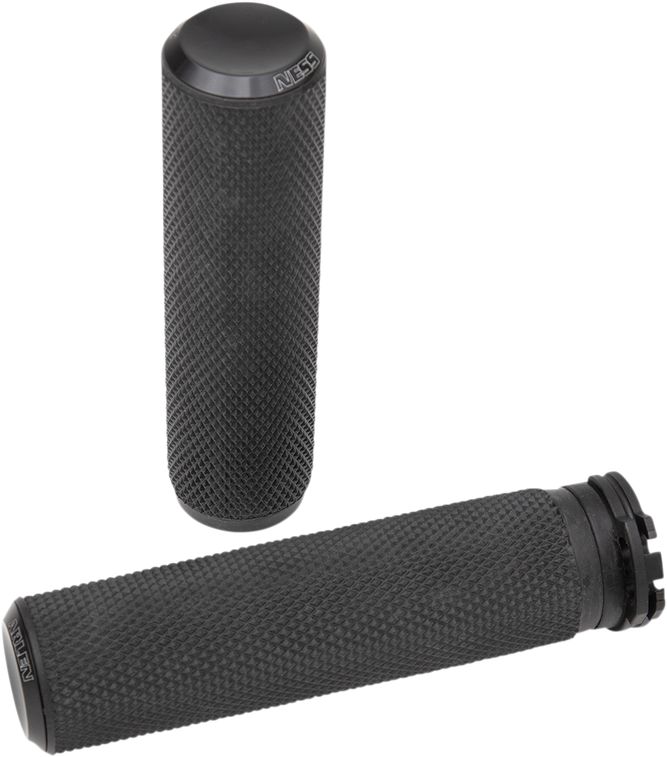 ARLEN NESS Grips - Knurled - Cable - Black 07-325