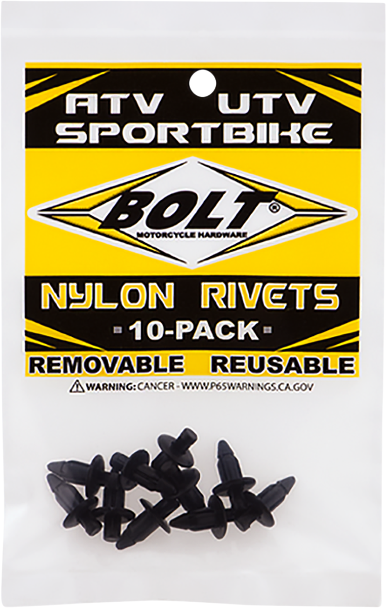 BOLT Push Rivets - M6 - 10 Pack 2005-6SRIV