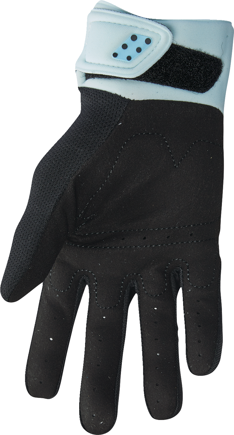 THOR Women's Spectrum Gloves - Black/Light Mint - Large 3331-0236