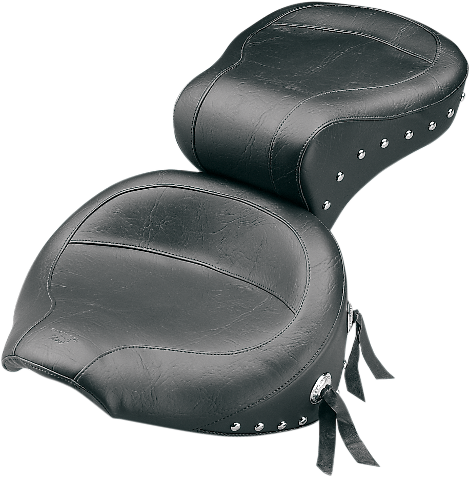 MUSTANG Wide Studded Touring Seat - Softail '84-'99 75503