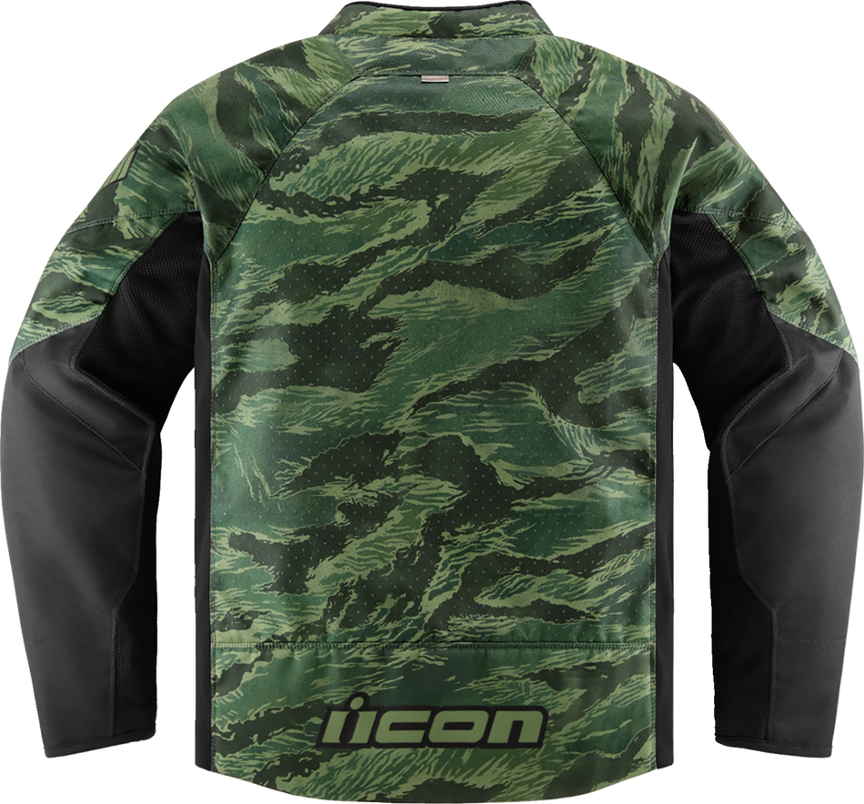 ICON Hooligan CE Tiger's Blood Jacket - Green - Large 2820-6154